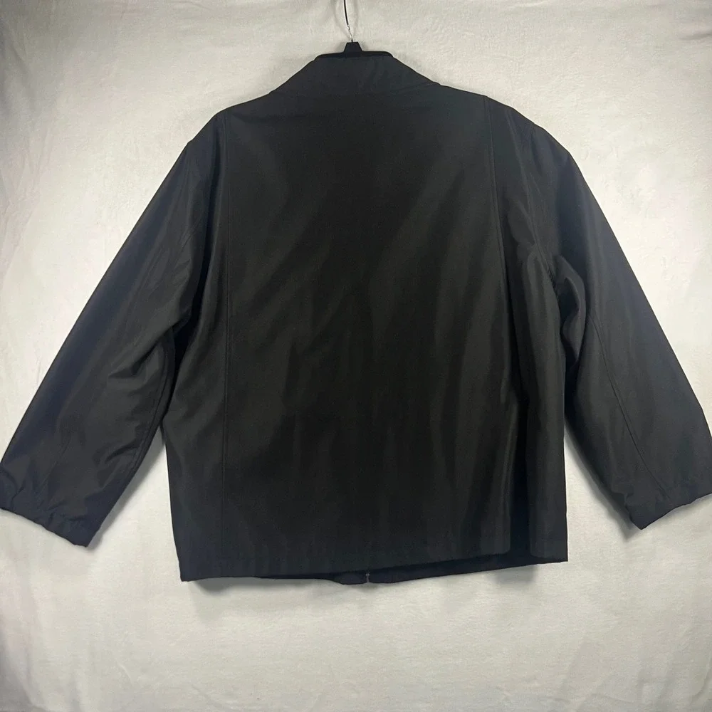 DKNY‎ JEANS Mens Black Zip Up Bomber Detroit Style Jacket Size Large